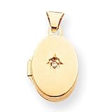 14k Diamond Locket