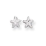 Sterling Silver Starfish Mini Earrings