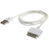 Brand New White USB Data Sync Transfer Cable for iPod Nano, Touch, Classic, i...