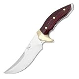 Kalinga Pro, Rosewood Handle, Plain, Leather Sheath by Buck