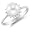 7mm Cultured Pearl and Diamond Crown Ring, 14K White Gold