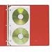 Looseleaf CD/DVD Organizer Ring Binder Sheets, 4 Pockets/Sheet, 10 Sheets/Pack (CLI61958) Category: CD and DVD Media Management