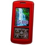PREMIUM RED RUBBERIZED COATED PROGUARD HARD CASE COVER (With Optional Removable Belt Clip) for LG VX8800 / VENUS / VX-8800 - RETAIL PACKAGING