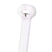 Panduit BT4S-C Dome-Top Barb Ty Cable Tie, Nylon 6.6, Standard Cross Section, Plenum-Rated, Curved Tip, 50lbs Min Tensile Strength, 4" Max Bundle Diameter, .052" Thickness, .185" Width, 15.1" Length (Pack of 100)
