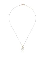 Rhapsody Conjunto de cadena y colgante Interlocking oro bicolor 18 ct