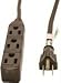 GE 3-Outlet Grounded Indoor Office Cord w/ Right Angle Plug