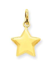 14k Gold 3-D Star Charm