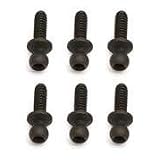 Assoc. Ballstud, Short Black 0.300 Broached 3983, SC10 by Team Associated