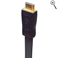 AudioQuest Flat HDMI-G Cable - HDMI Plugs 1.0-Meter (3.28 -Feet) PVC Cable (Dark Gray)