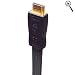 Flat HDMI Cables | 20 Foot HDMI Cables - AudioQuest Flat HDMI-G Cable - HDMI Plugs 2.0 -Meter (6.56 -Feet) PVC Cable (Dark Gray)