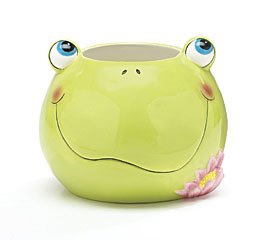 Leapin Lily /Frog/Toad Vase/Planter For Plants And Home Decor