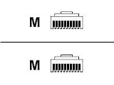 Belkin - Crossover cable - RJ-48C (M) - RJ-48C (M) - 15 ft
