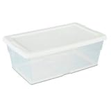 IMAGE OF Sterilite 16428012 6-qt Storage Box/white Lid