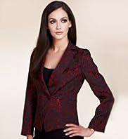 Per Una Speziale Notch Lapel Peplum Hem Jacket