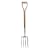 Brook & Hunter 11020DY Premium Digging Fork with a Handcrafted Red Oak Handle and a Stainless Steel Alloy Polished Blade, 43-Inch long