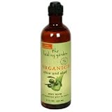 Healing Garden Organics Body Wash, Olive & Aloe - 8 Oz / Bottle, 3 ea