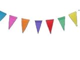 Girlande Wimpel BannerFlaggbanner 25X13cm 10m Partydeko