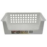  : Rubbermaid White 14 Inch Slide-n-stack Basket
