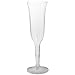 Classic Crystal CCC5120 Plastic  5 oz Clear Champagne Flute Stemware (12 Packs of 10)