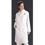 Ladies Lab Coat W/ Back-Belt - White, medium