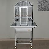 Avian Adventures Nina Dometop Bird Cage in Platinum