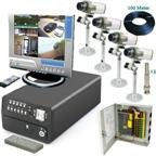 4 Channel DVR & 4 CCTV CCD Color Cameras Security System D1004S+ES913ccd
