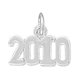 2010 Polished Sterling Silver Charm