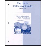 Practical Business Math Procedures - Electronic Calculator Guide Only