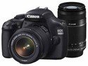 Canon EOS 1100D SLR (Black) with (EF-S 18-55mm IS II + EF-S 55-250mm IS II) with 4 GB SD Card (inside the box) + DSLR Camera Bag