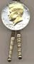 Bicentennial Kennedy Half Dollar Two Tone U.S. Coin Bolo Tie