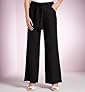 Linen Blend Wide Leg Trousers