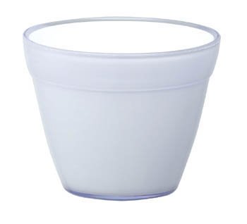 イタリア製樹脂ポット　COCCO(コッコ) 17cm (穴無し) ホワイト
