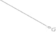 Sterling Silver Italian Box Necklace Chain 1mm (3/64 in.) Nickel Free, available in assorted Lengths