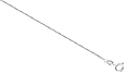 Sterling Silver 1mm Italian Box Chain Necklace, NICKEL FREE (Available in Different Lengths)