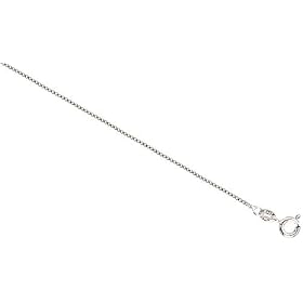 Sterling Silver 1mm Italian Box Chain Necklace NICKEL FREE, Child Size 14 in.: Jewelry