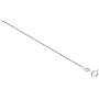 Sterling Silver 1mm Italian Box Chain Necklace NICKEL FREE, 18 in.