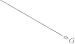 Sterling Silver 1mm Italian Box Chain Necklace, NICKEL FREE (Available in Different Lengths)