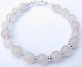 Prayer Bracelet Rose Quartz Gemstone Beaded