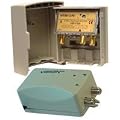 Aerial Amplifier - Vision V20-1220 Gold Plated 20dB 2 way Masthead TV Amplifier/Booster and Power Supply by Aerials, Satellites & Cables