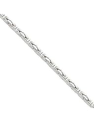 Sterling Silver Fancy Byzantine Bracelet QH100-9"