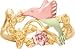 Exquisite!Yellow-gold Diamond-cut Black Hills Gold Women's Hummingbird Ring
