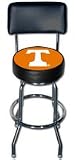 Tennessee Volunteers Single Rung Vinyl Bar Stool w/Back