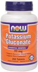 Potassium Gluconate by NOW Foods - Minerals (99 mg - 250 Tablets)
