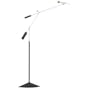 Halley Adjustable LED Silver and Black Finish Floor Lamp