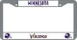 Minnesota Vikings Chrome License Plate Frame - SET OF 6 - Sports Merchandise