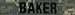 ACU Name Tape - Name on Tape: BAKER