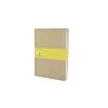 Moleskine Square Cahier Journal Kraft XLarge: set of 3 Square Journals