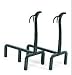 Minuteman Deer Andirons - Graphite Powdercoat - Wrought Iron