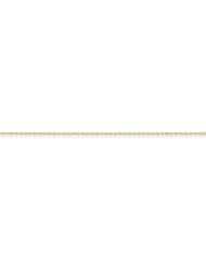 14k Yellow Gold 9in .8mm Lite-Baby Rope Anklet Chain. Metal Wt- 0.49g