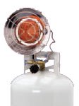 Tank Top Portable Propane Heater - Silver